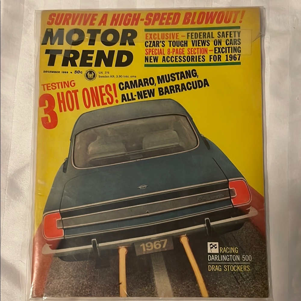 Vintage Motor Trend Magazine  - December 1966